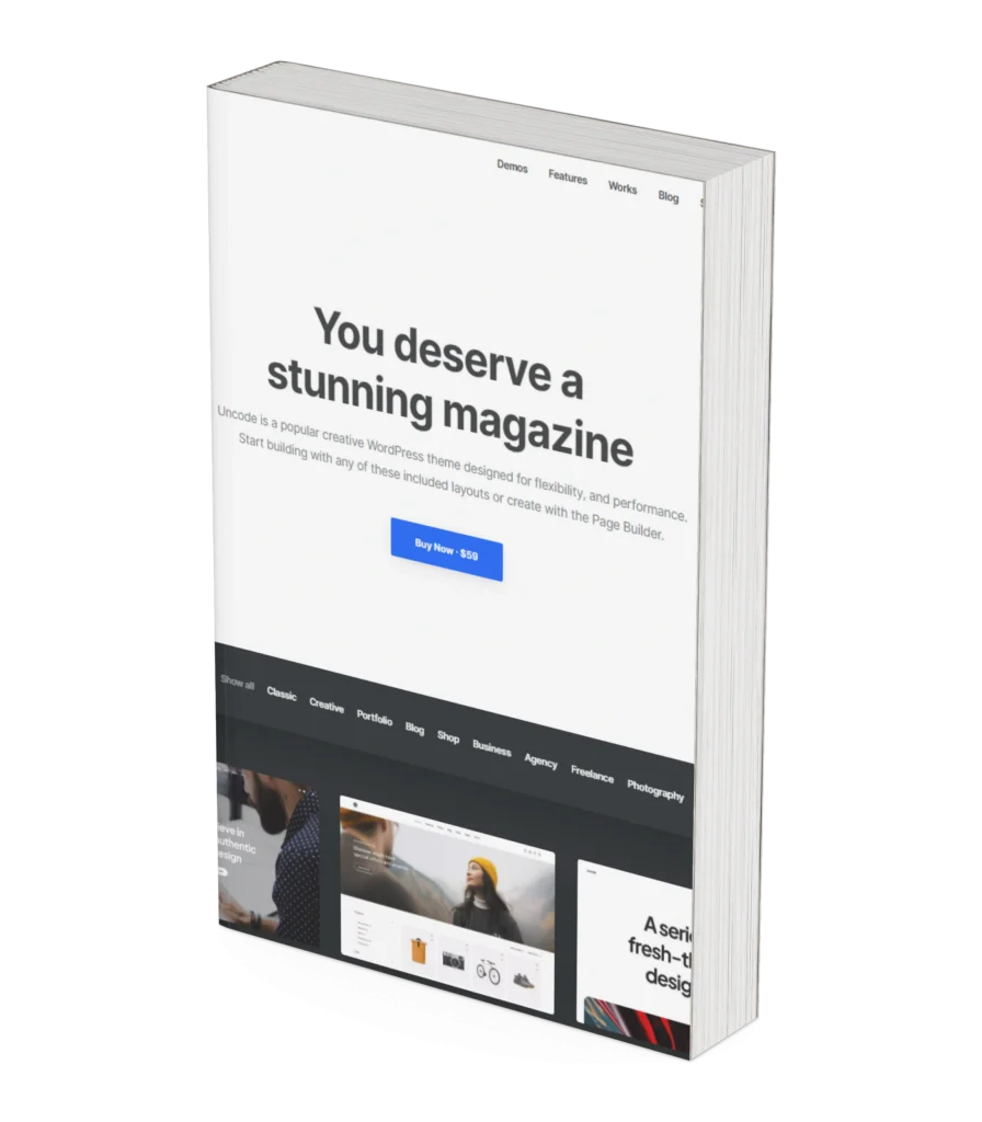 🎨✨ Uncode – Creative WordPress Theme for Agencies, Portfolios & WooCommerce 🚀🛒 | Pixel-Perfect Design & Unlimited Possibilities!