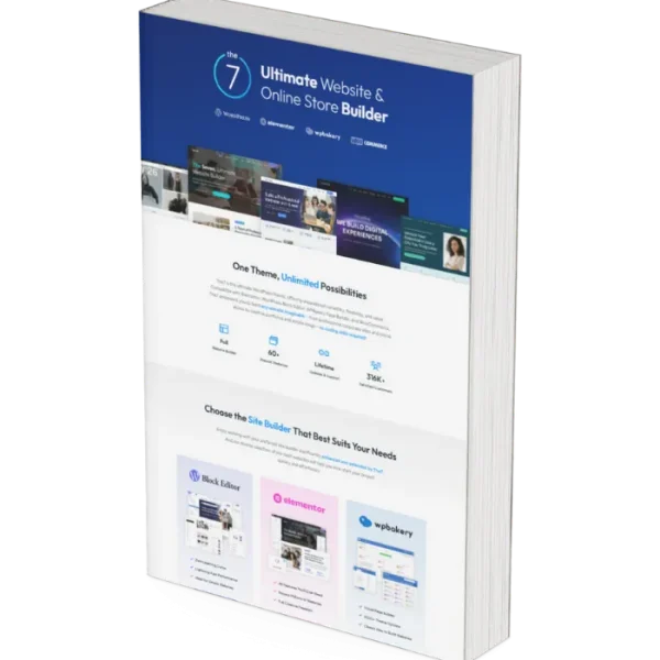 🔥 The7 - Ultimate Website & Online Store Builder 🚀 | WordPress & WooCommerce Theme 🎨🛒